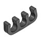CLIP DE DURITE/CANALISATION (COLLIER) TR5-TR6 INJECTEUR (DOUBLE)