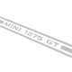 KIT AUTOCOLLANT MINI 1275GT (BANDES DE BAS DE CAISSE) ARGENT