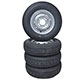JANTE MINI COOPER S (ACIER) 3,5X10 GRIS  (NANKANG TR10) PAR 4