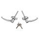 POIGNEE EXTERIEURE MINI (PORTE) 1959-1966 (LA PAIRE) CHROME