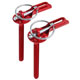 ATTACHE DE CAPOT/MALLE (GOUPILLE GUIDEE) ALU ANODISE ROUGE