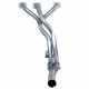 COLLECTEUR D'ECHAPPEMENT MINI CARBURATEUR "LCB" 44mm  (MANIFLOW) INOX