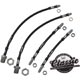 DURITE/FLEXIBLE DE FREIN (AVIATION) MINI  (AV+ARR) NOIR