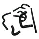 KIT DURITES REFROIDISSEMENT/CHAUFFAGE MINI 1992-1996 SPI (SILICONE) NOIR