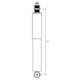 AMORTISSEUR MINI (RABAISSE) REGLABLE "GAZ SHOCKS" (COMPETITION) ARRIERE