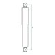 AMORTISSEUR MINI COMBINE FILETE "SPAX" (STANDARD) AVANT (LA PAIRE)