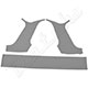 GARNITURE DE MONTANT DE LUNETTE ARRIERE MINI 1969-1996 (GRIS DOVE)