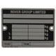 CHASSIS PLATE ROVER