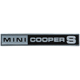 BADGE DE MALLE MINI RECTANGULAIRE "MINI COOPER S"