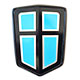 BADGE DE CAPOT MINI (BLASON) 1989 SKY