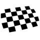 AUTOCOLLANT DE TOIT MINI (DAMIERS) TOIT BLANC