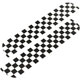 DECAL - BOOT STRIPES CHEQUER CUT-BLACK