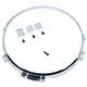 CERCLAGE DE PHARE INTERIEUR 7" (2 VIS) SANS CUVELAGE/REGLAGE ELEC (CHROME)