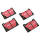 BRAKE PADS "EBC REDSTUFF" FOR 4 POT CALIPERS