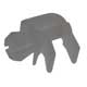 SUPPORT DE PARE-SOLEIL MINI 1964-1975/CLIP DE JAMBE DE CAPOT ADO16