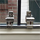 LOQUETS DE VITRES MINI 1959/1969 (LES 4) CHROME