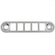 PORTE-INTERRUPTEURS MINI 1992-2000 (5 INTER/TROU EN D) INOX