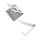 silver mirror brackets, pair