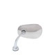 RETROVISEUR D'AILE (BRAS COURBE) OVALE (PLAT)