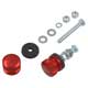 BOUTONS DE CALANDRE ALU (ROUGE)