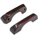 DOOR PULL HANDLE PAIR IN BURR WALNUT