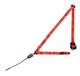 CEINTURE AVANT (4 POINTS/TULIPE 45cm) AVEC ENROULEUR (ROUGE) MOKE