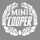 AUTOCOLLANT DE MALLE ET/OU AILE ARRIERE (COOPER) BLANC