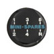 BADGE AUTOCOLLANT 27mm "MINISPARES - 5 VITESSES"