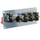 PORTE-INTERRUPTEURS BOUTON POUSSOIR + 4 INTERRUPTEURS (SANS TEMOIN)