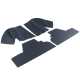  PACK GARNITURES INTERIEURES MINI  (NOIR)  1973-2000 (8 COTES)