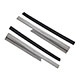 GUIDE LEVE-VITRE MINI 1969-2000  (LA PAIRE) + JOINTS (INOX) UN COTE