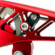 LEVIER DE FREIN A MAIN MINI 1976-2000 (SIMPLE CABLE) ALUMINIUM (ROUGE)