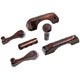  KIT BOIS (ACCESSOIRES DE PORTE + POMMEAU + FREIN MAIN) MINI 1969-1996