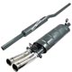LIGNE D'ECHAPP MINI "MANIFLOW" CENTRALE DOUBLE 44mm (AVEC DETENTE)