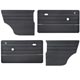 GARNITURE INTERIEURE MINI (NOIR/MOULURE CHROME) AVANT+ARRIERE
