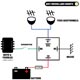 KIT CONNEXION PHARES ADD./ANTI-BROUILLARD (RELAI 12v-30A) + INTER (COSSES)