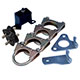 KIT DE MONTAGE D'ECHAPPEMENT MINI UNIVERSEL 44mm (POLY)