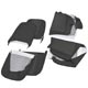 FRONT+REAR S/KIT COOPER (BLACK)