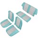  PACK DE HOUSSE DE SIEGE MINI 1962-1967 (COOPER mk1) BLEU CLAIR/SILVER BROC