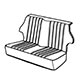 HOUSSE DE SIEGE MINI 850 (BANQUETTE ARRIERE) 1969-1976