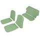 PACK DE HOUSSE DE SIEGE MINI "MONTE-CARLO" (VERT CLAIR) 70-84 (FIXE)