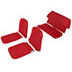 PACK DE HOUSSE DE SIEGE MINI "MONTE-CARLO" (ROUGE TARTAN) 70-84 (FIXE)