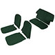 PACK DE HOUSSE DE SIEGE MINI "MONTE-CARLO" (VERT ANGLAIS) 70-92 (INCLINABL