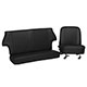 PACK DE HOUSSE DE SIEGE MINI 1970-1993 (REGLABLE) NOIR