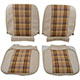 HOUSSE DE SIEGE MINI (BEIGE CLAIR/ECOSSAIS) AVANT 1973-1980