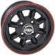 JANTE MINI SUPERLIGHT 5X12 NOIR SATINE + FILET ROUGE