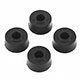SILENT-BLOC DE TIRANT DE CHASSE MINI/ADO16 (POLYURETHANE) LES 4 (NOIR)