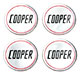 AUTOCOLLANT DE CABOCHON DE JANTE (42mm) "JOHN COOPER"
