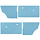GARNITURE INTERIEURE MINI (BLEU CLAIR) PORTE + ARRIERE 1969-2000