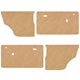 4 PCE INTERIOR KIT MINI 73 ON (BEIGE/MARRON)
